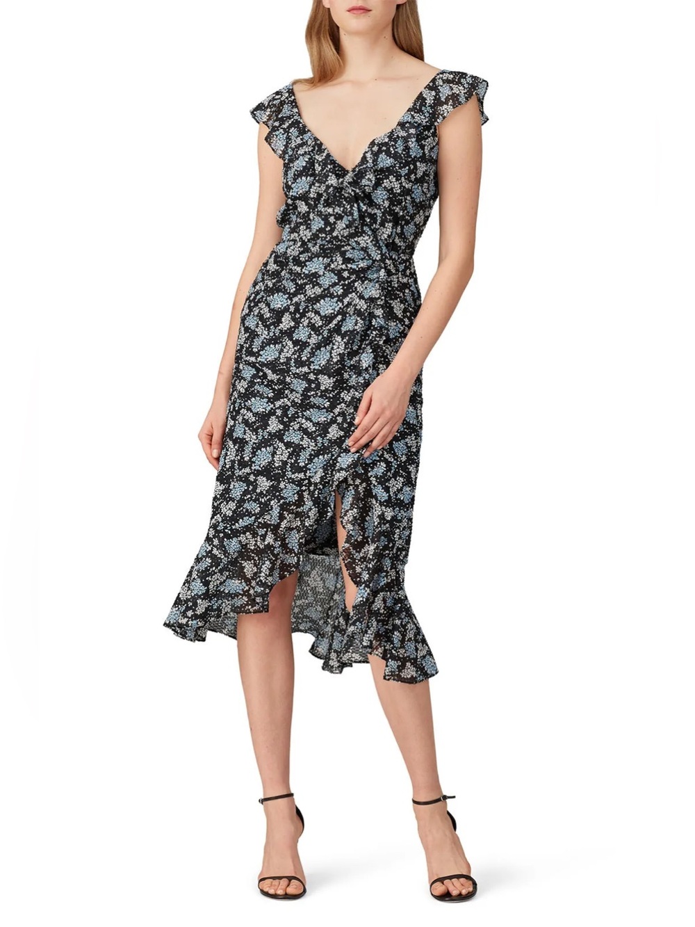 Veronica Beard Amal Floral Midi Dress